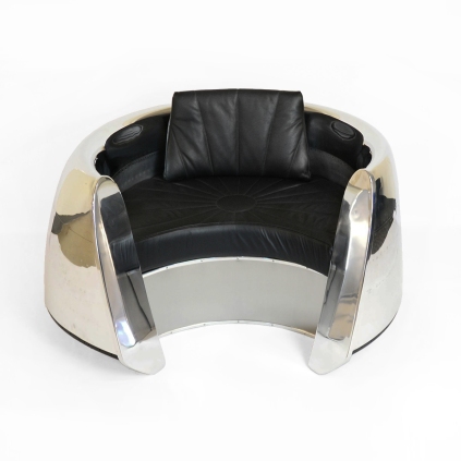 DC-9 JT8D Engine Cowling Chair - Leather Seat